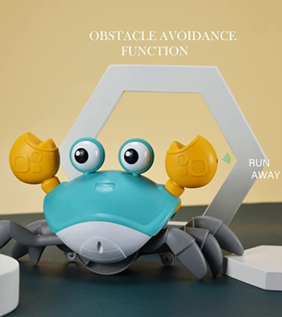Crawling Crab Baby Toys - Automatically Avoid Obstacles with Music and Light Up | Xmas Gift | Christmas Gift | Birthday Gift