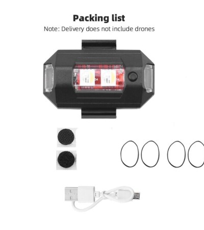 DJI Mini 3 Pro/Mavic 3/2/Mavic Air 2/2S/Mini 2/SE/FPV防撞警告LED信号指示灯的7色闪光灯