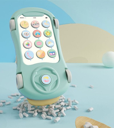 Baby Musical Car Phone Toys for 1 Year Old Boy Kids Early Education Learning Toy