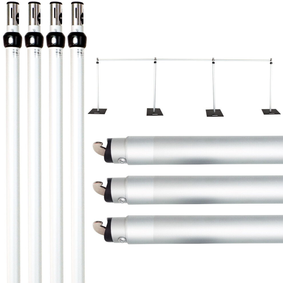 (Upright & Crossbar, 3x9m) Pipe and Drape Background Support System Backdrop Stand Kit Backdrop Stand For Wedding Backdrop, Party Photography, Stage Backdrop Decorative 